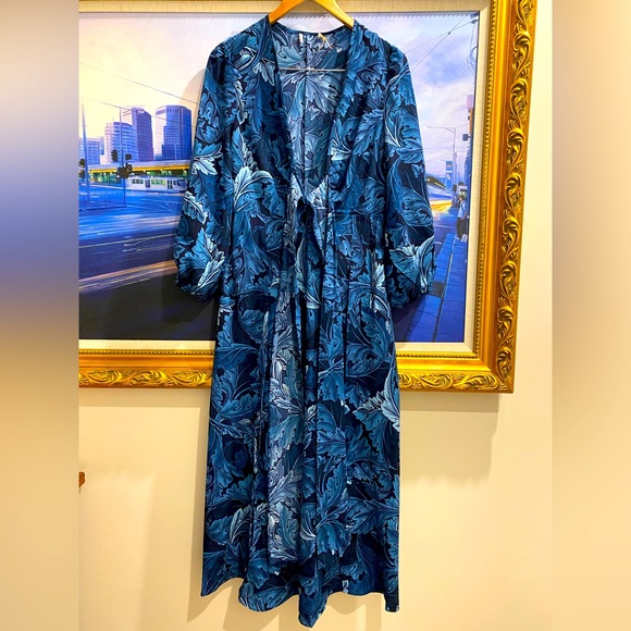 Scanlan Theodore |Brand new without tag Leaf Printed MIDI Dress - Picture 5 of 8